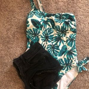 Off shoulder swimsuit